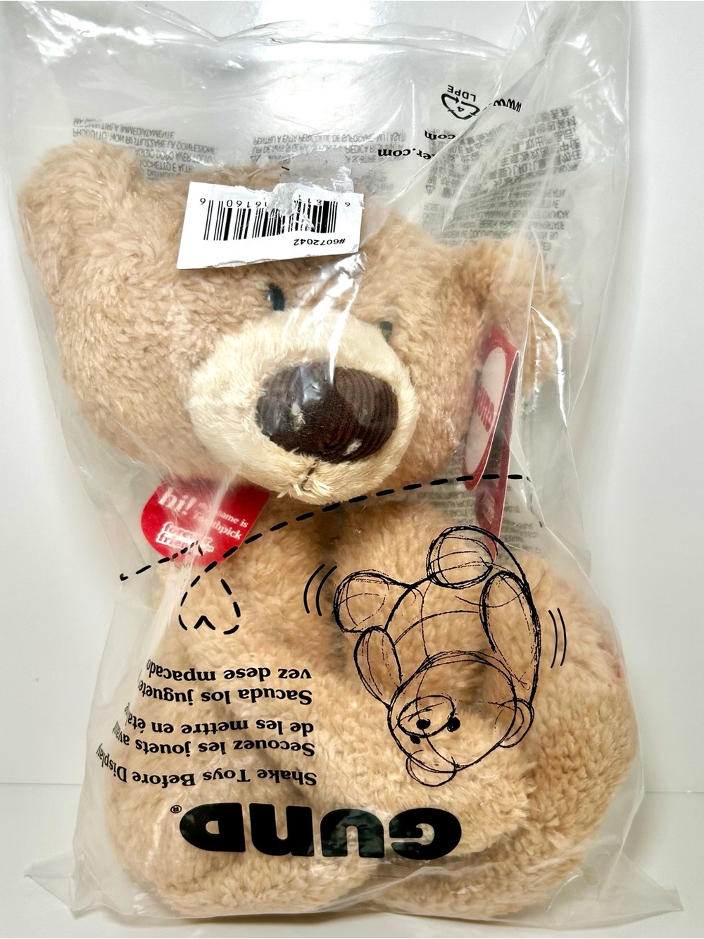 GUND Forever Friends “Toothpick” Plush Teddy Bear New In His Original Bag